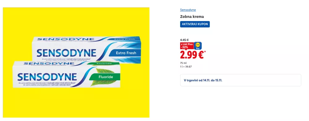 Zobna pasta priznane znamke / Foto: Zajem Zaslona