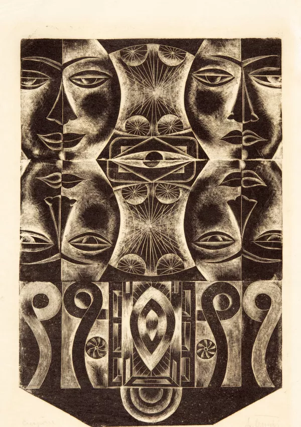 Creazione (Kreacija), b. d., suha igla, papir, 45,8 x 29,5 cm (foto: GM) / Foto: Gm