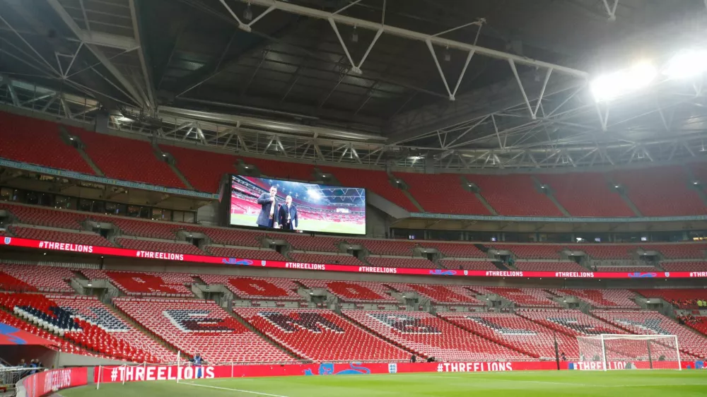 FILE PHOTO: Soccer Football - International Friendly - England v United States - Wembley Stadium, London, Britain - November 15, 2018 General view inside the stadium before the match  Action Images via Reuters/Carl Recine/File Photo