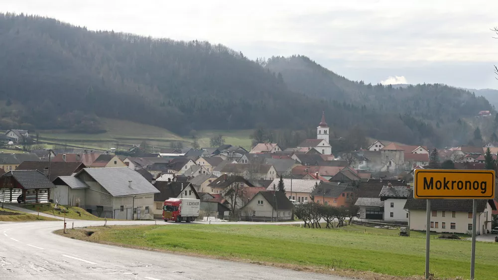 Panoramski pogled na občino Mokronog