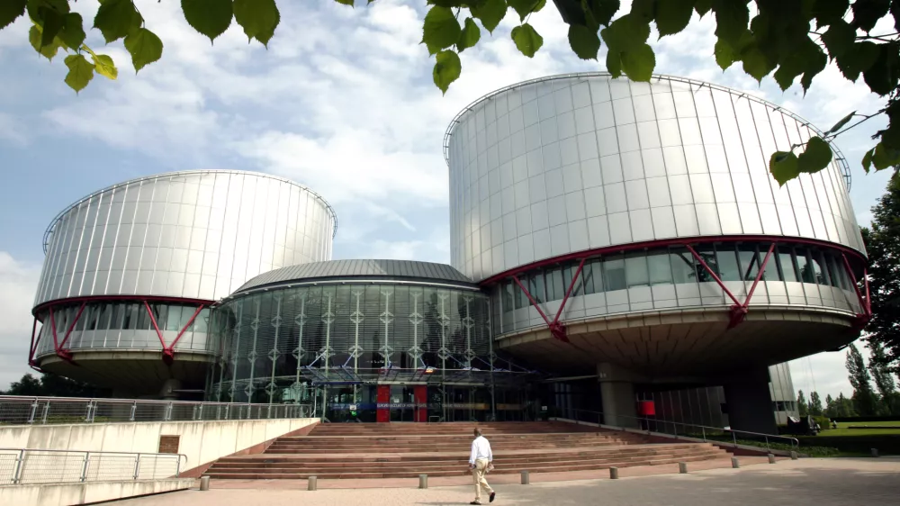 View on the European Court of Human Rights (ECHR) in Strasbourg, France, 30 June 2008. The ECHR dismissed on 30 June an appeal of German child murderer Magnus Gaefgen who had abducted and killed Jakob von Metzler. Gaefgen was threatened with torture by a police officer, the ECHR did not hold the Federal Republic of Germany responsible. Photo by: Rolf Haid/picture-alliance/dpa/AP Images