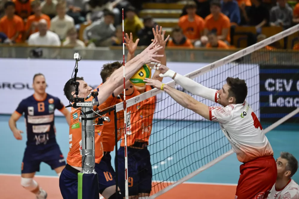 13.11.2025 ACH Volley - Dinamo Bukare&scaron;ta v drugem krogu kvalifikacij za evropsko ligo prvakovFoto: Nik Erik Neubauer