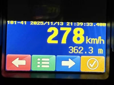 Voznik audija je po gorenjski avtocesti divjal s hitrostjo 278 km/h. 