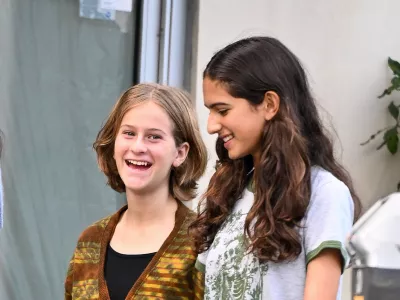 Mabel in Evelyn med nedavnim sprehodom v Santa Monici. 