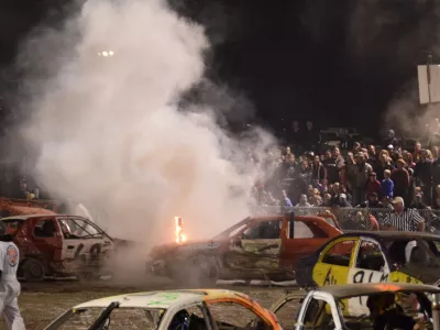 Simbolična slike vrste tekmovanja, na kakršnem se je zgodila huda nesreča.