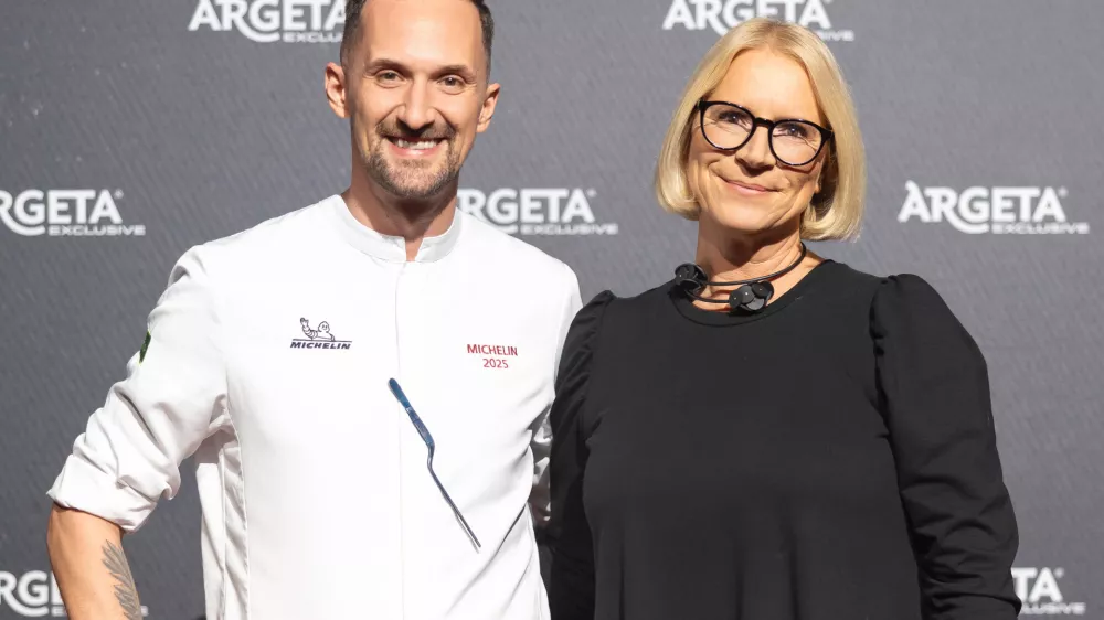 Mojmir Šiftar in Darja Teržan, izvršna direktorica Atlantic Grupe. F Žiga Intihar