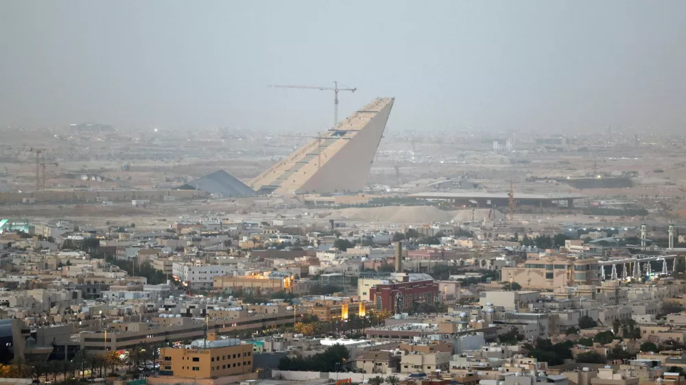 FILE PHOTO: A general view of King Salman Park, one of the Mega-Projects under construction in Riyadh, Saudi Arabia, May 28, 2025. REUTERS/Hamad I Mohammed/File Photo