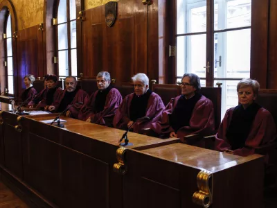 ustavni sodniki- Dan ustavnosti 2012 - Ustavno sodišče RS ob dnevu ustavnosti,    //FOTO: Jaka Gasar