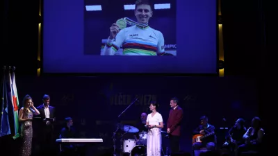 17.11.2025 - Večer zvezd - slavnostna podelitev nagrad najbolj&scaron;im kolesarjem in kolesarkam v Sloveniji. KolesarstvoFoto: Luka Cjuha