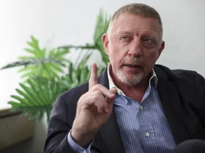 - 20.09.2024 - bivši nemški teniški as, Boris Becker //FOTO: Jaka Gasar