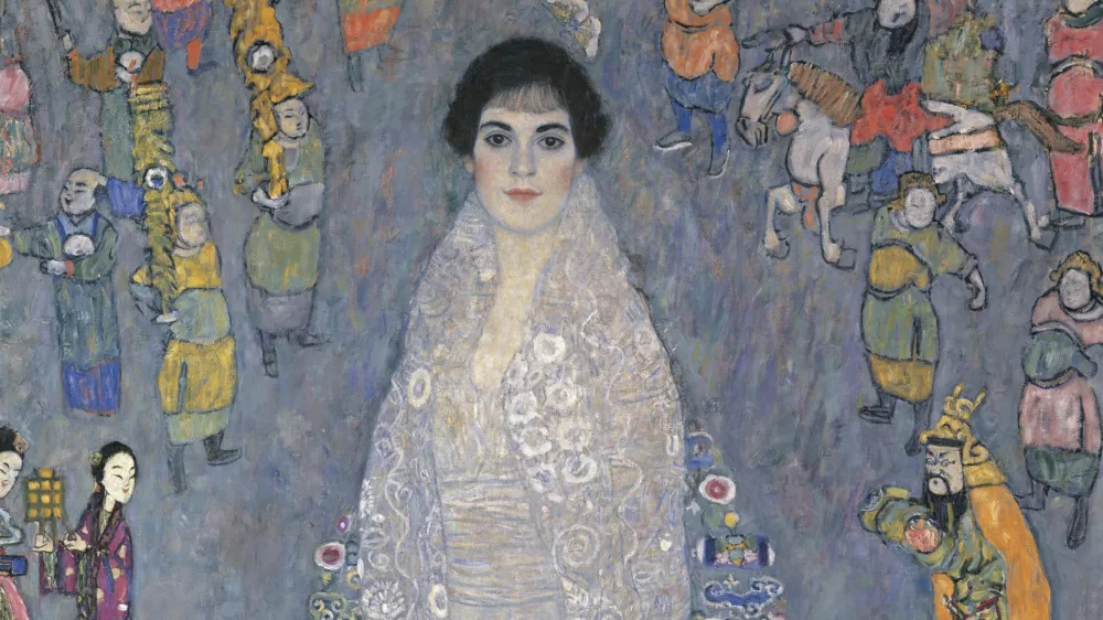 This image provided by Sotheby's shows Gustav Klimt's "Bildnis Elisabeth Lederer" (Portrait of Elisabeth Lederer), which sold for $236.4 million at auction Tuesday, Nov. 18, 2025, in New York. (Sotheby's via AP)