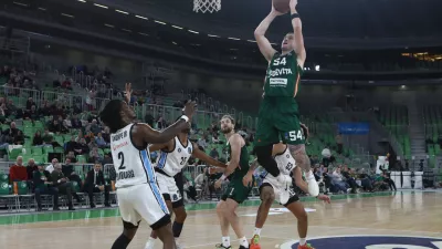 19.11.2025 - Cedevita Olimpija - Hamburg košarka evropski pokalFoto: Luka Cjuha