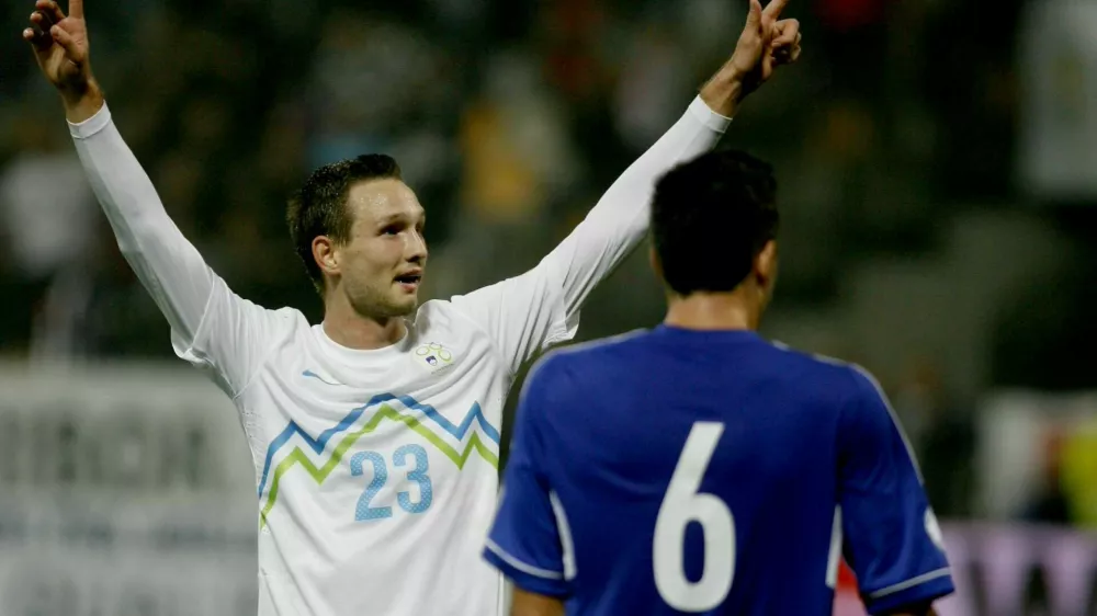 Tim Matavž- nogomet - Slovenija: Ciper, evropske kvalifikacije za SP - skupina E- Slovenska nogometna reprezentanca je v tretji tekmi kvalifikacij za svetovno prvenstvo 2014 v Mariboru premagala Ciper z 2:1        //FOTO: Bojan Velikonja