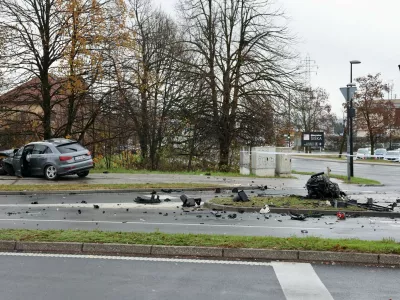 Prometna nesreča na Celovški cesti