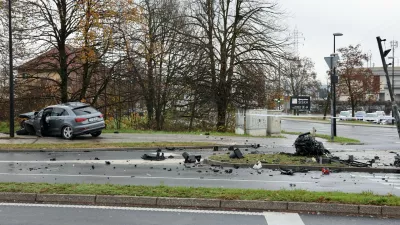 Prometna nesreča na Celovški cesti