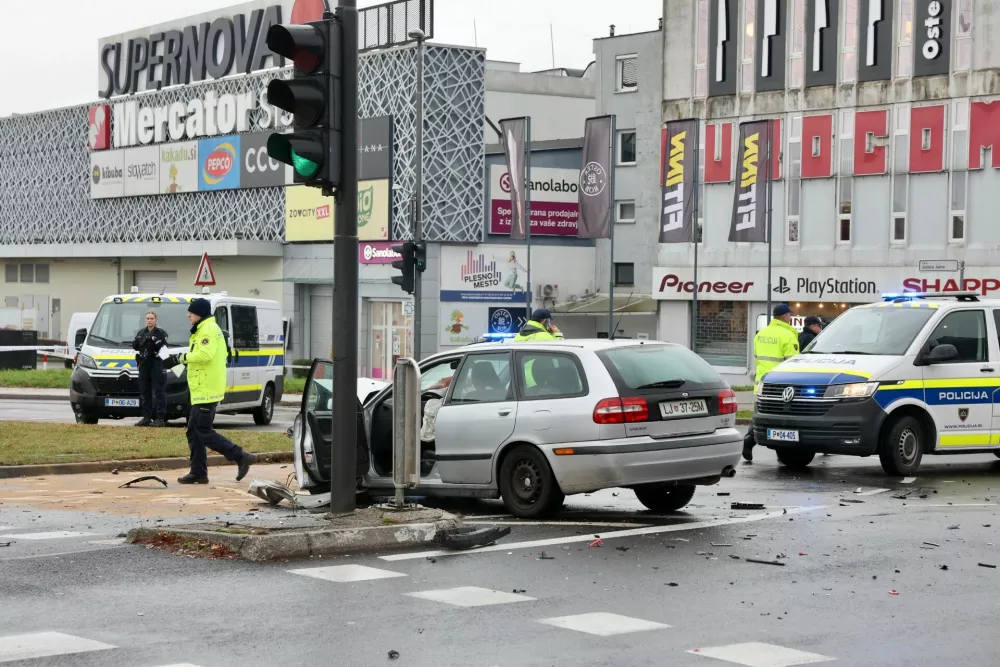 Prometna nesreča na Celovški cesti