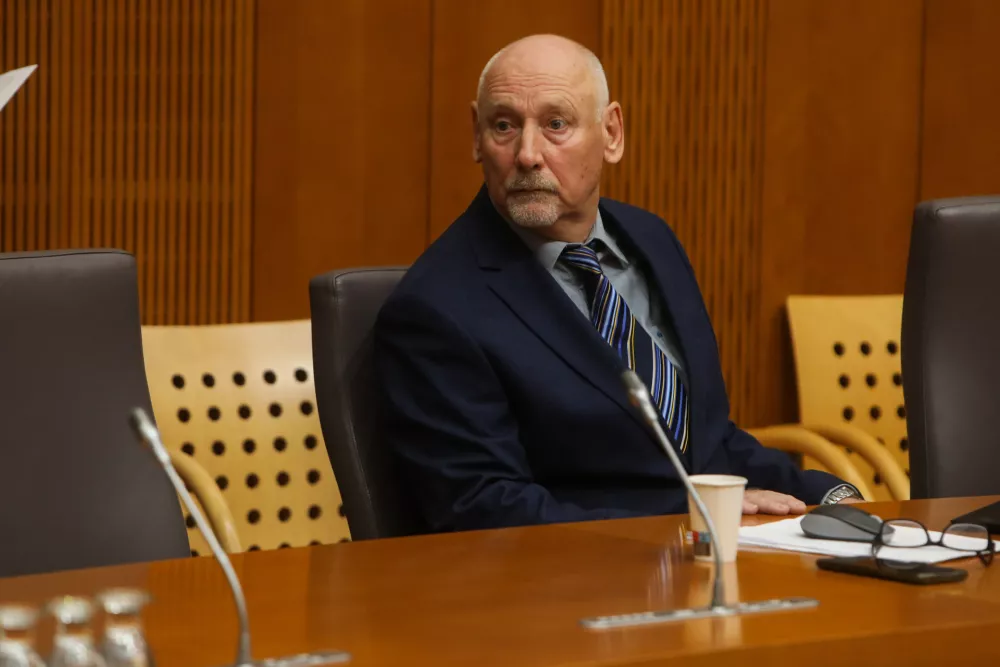  - Branko Zlobko GS, poslanec in kandidat za ministra,- 17.11.2025. - Predstavitev kandidata za ministra za notranje zadeve Branka Zlobka pred odborom DZ za notranje zadeve, javno upravo in lokalno samoupravo v DZ RS.//FOTO: Bojan Velikonja