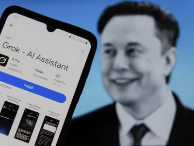 12 July 2025, Indonesia, Bandung: In this photo illustration, Grok logo is seen displayed on a smartphone screen. Grok is a generative artificial intelligence chatbot developed by xAI. Photo: Algi Febri Sugita/ZUMA Press Wire/dpa