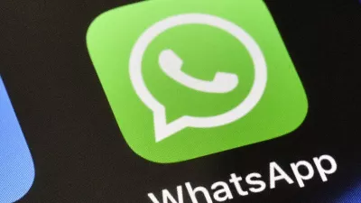 FILE - A WhatsApp icon is displayed on an iPhone, Nov. 15, 2018, in Gelsenkirchen, Germany. (AP Photo/Martin Meissner, File)
