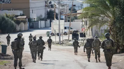 Israeli soldiers are seen during an army raid in the West Bank town of Tubas, Wednesday, Nov. 26, 2025. (AP Photo/Majdi Mohammed)