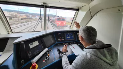 strojevodja inštruktor Tomaž Šen, Slovenske železnice / Foto: Katja Gleščič 