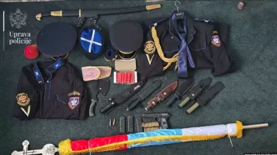 Črna gora, proruski plačanci, policija, hišna preiskavaNovember 2025