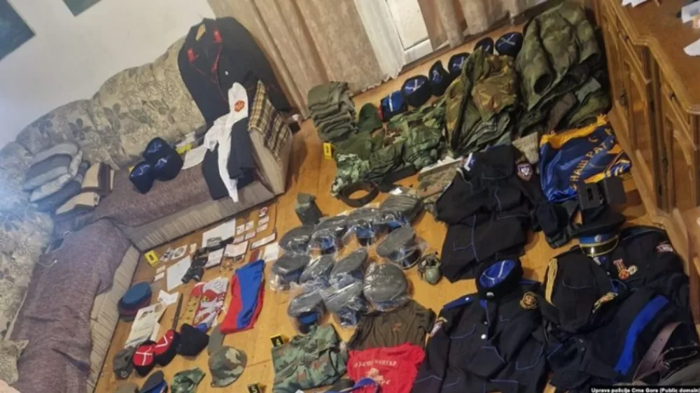 Črna gora, proruski plačanci, policija, hišna preiskavaNovember 2025