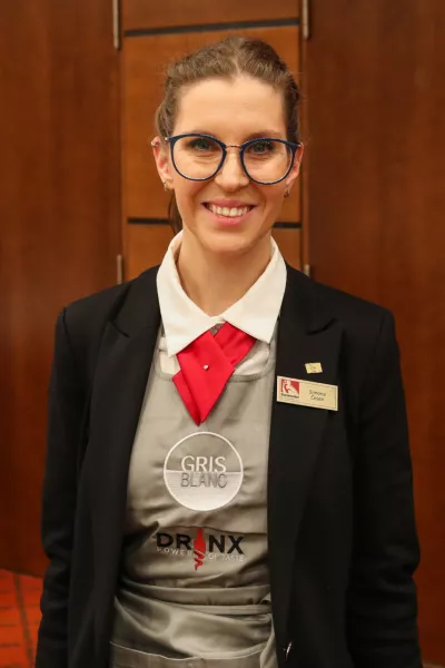 - Simona Česen,- Finale državnega prvenstva sommelierjev Slovenije 2025 v Hotelu Perla v Novi Gorici.//FOTO: Bojan Velikonja