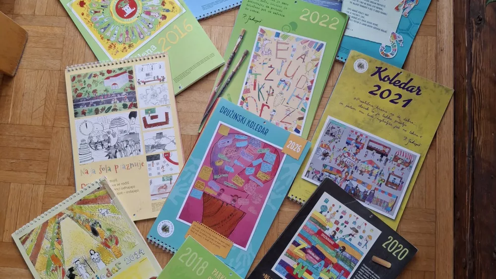 Osnovnošolci tudi letos izdelali koledar
