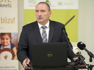 Jože Podgoršek09.01.2025 Novinarska konferenca in srečanje z novim vodstvom Kmetijsko gozdarske zbornice Slovenije, spregovorili bodo o aktualnih razmerah v kmetijstvu in načrtih zbornice za leto 2025FOTO: Nik Erik Neubauer