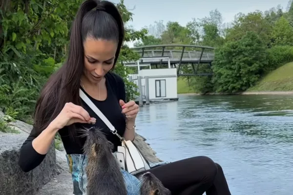 Tina Gaber skrbi za nutrije. F instagram