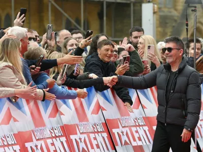 Blackpool, UNITED KINGDOM The Britain's Got Talent Judges arriving at the Winter Gardens in Blackpool for a second day of auditionsBACKGRID UK 13 OCTOBER 2025,Image: 1045200495, License: Rights-managed, Restrictions:, Model Release: no, Pictured: Simon Cowell