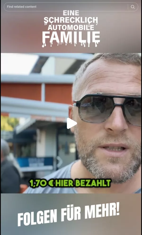 Navdušeni turist, ki hvali slovenske cene. / Foto: Zajem Zaslona