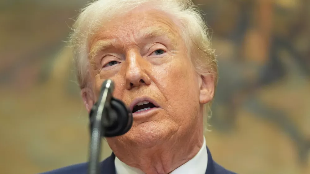 President Donald Trump speaks during an event on "Trump Accounts" for kids in the Roosevelt Room of the White House, Tuesday, Dec. 2, 2025, in Washington. (AP Photo/Evan Vucci)
