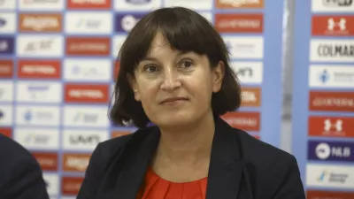 Nada Drobne Popović, predsednica uprave Petrola- 16.10.2023 - Smučarska zveza Slovenije – moška in ženska alpska smučarska reprezentanca pred prvo tekmo sezone 2023/24 svetovnega pokala v Söldnu – alpski smučarji //FOTO: Luka Cjuha
