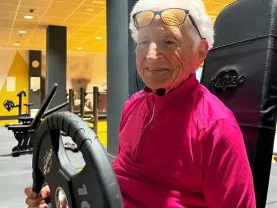 Story from Jam Press (Centenarian Bodybuilder)Pictured: Ińaxi training at the gym.'I'm a bodybuilder at 101, I hit the gym for 2 hours a day, here are the secrets to my longevity'A bodybuilding centenarian who hits the gym for two hours a day has revealed the secrets to her longevity.Ińaxi Lasa said she "would rather be the oldest person in the gym than the youngest at the nursing home."She survived World War II, breast cancer, two hip fractures, an operation for glaucoma and macular degeneration, and hospitalisation for Covid-19 at 98 years of age."And every day I fight osteoarthritis," she said.Now, 101 years old, she is considered an inspiration for her 130,000 followers on TikTok and Instagram.The centenarian never misses a day of exercise, and she often goes with her son, Ińaki, 63.Ińaxi, who comes from the town of Beasain near Bilbao, Spain, started training when her caregiver suffered an injury and gave her her gym membership card.She told What's The Jam: "I started going to the gym when I was 94, but I was already very active before that."I used a stationary bike and walked a lot, but they encouraged me to go to the gym and, honestly, it's been the best thing I've done in recent years."Now in winter, I get up at 8am and go for a walk, if it's not raining."Then I go to the gym with my son."We spend two hours doing strength training; we don't do cardio at the gym."Strength training makes me feel alive, and it's also very good for my mind."At first, I had two personal trainers, but now that I've learned the exercises, I can do them on my own."And as my eyesight isn't great, my son helps me."Exercise is the best thing an elderly person can do for their health."She added: "And it's the best medicine for longevity."Ińaxi also enjoys a diet of fresh veg and poultry produced in the local area.And she attributes olive oil and vegetables for helping her reach 101 candles.The elderly fitness influencer said: "We live in the countryside and have plenty of fruits and vegetables."And we eat white meat, although we used to eat beef."But we hardly eat any flour or sugar."Any food to live longer? I'd say olive oil and vegetables."Being active is the best, but diet is also important."After becoming an online sensation, Ińaxi said social media has helped to "empower" senior citizens like her.With the help of her son, she quickly racked up 112,000 TikTok fans "almost by accident".Ińaxi said: "We started messing about on social media like a game."We have a good time recording them, but we didn't think anyone would pay attention to us."Social media serves to empower older people and give visibility to a community that has been hit hard by life."Ińaxi, who worked in farming, added: "I really like that I'm an example for other people."At least that's what they tell me when they write to me."Despite her ripe old age, Ińaxi doesn't have any grandchildren.She said: "I was born in 1924 in a farmhouse in the Basque Country."I was the third of five sisters; my father died when I was eight years old."I got married quite late at 34. My husband's name was Gregorio, and we had one son, who is single and available."I don't have any grandchildren."Gregorio and I worked in the fields for many years."Ińaxi also wanted to pass on a message to younger generations."The important thing is to have a goal, no matter what it is, no matter how small," she said."You have to have motivation to get out of bed and to do things, and for all that, you need to be somewhat functional."The gym and exercise will help with all of that."Life is a constant fight, and you have to keep fighting with determination."You have to fight and never give up, become strong in the face of adversity, and never give up."See the solutions before the problems arise, although sometimes it's not easy."Many health experts also recommend that elderly people take up exercise to keep their bodies and minds in good shape.Dr David Ezpeleta, vice president of the Spanish Society of Neurology, said physical activity "improves cerebral vascularisation, helps form new neuronal connections."He said it "and is associated with healthier brain ageing, delaying the onset of symptoms of neurodegenerative diseases."Coral Sanfeliu, researcher at the Spanish National Research Council, said: "Population studies show that exercise reduces all-cause mortality in adults aged 50 to 70."ENDSEDITOR'S NOTE: Video Usage Licence: (NON-EXCLUSIVE) We have obtained a non-exclusive licence from the copyright holder. A copy of the licence is available on request.Video Restrictions: None.,Image: 1054914339, License: Rights-managed, Restrictions: EDITOR'S NOTE: Video Usage Licence: (NON-EXCLUSIVE) We have obtained a non-exclusive licence from the copyright holder. A copy of the licence is available on request.Video Restrictions: None., Model Release: no