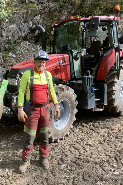 Gregor Kleč, Strži&scaron;če v Ba&scaron;ki grapi, nagrada za najbolj skrbnega lastnika gozda leta 2025 / Foto: Jože Prah