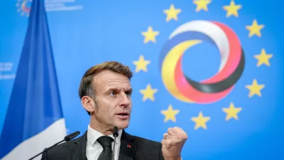 FILED - 18 November 2025, Berlin: French President Emmanuel Macron gives a press conference at the European Digital Sovereignty Summit at the Euref Campus. French President Emmanuel Macron is hopeful that China will join his country's efforts to halt Russian attacks on critical Ukrainian infrastructure as soon as possible, he said during a visit to Beijing on Thursday. Photo: Kay Nietfeld/dpa