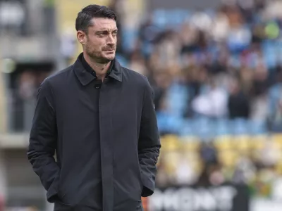 trener Celja Albert Riera- 03.11.2024 - nogomet - 1.SNL - Celje: Olimpija, stadion v Celju//FOTO: Jaka Gasar