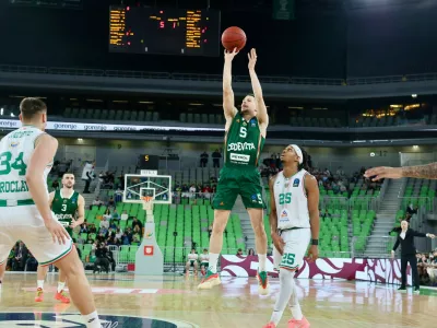 Cedevita Olimpija - Slask Vroclav, evropski pokalFoto: Jaka Gasar4. 12. 2025