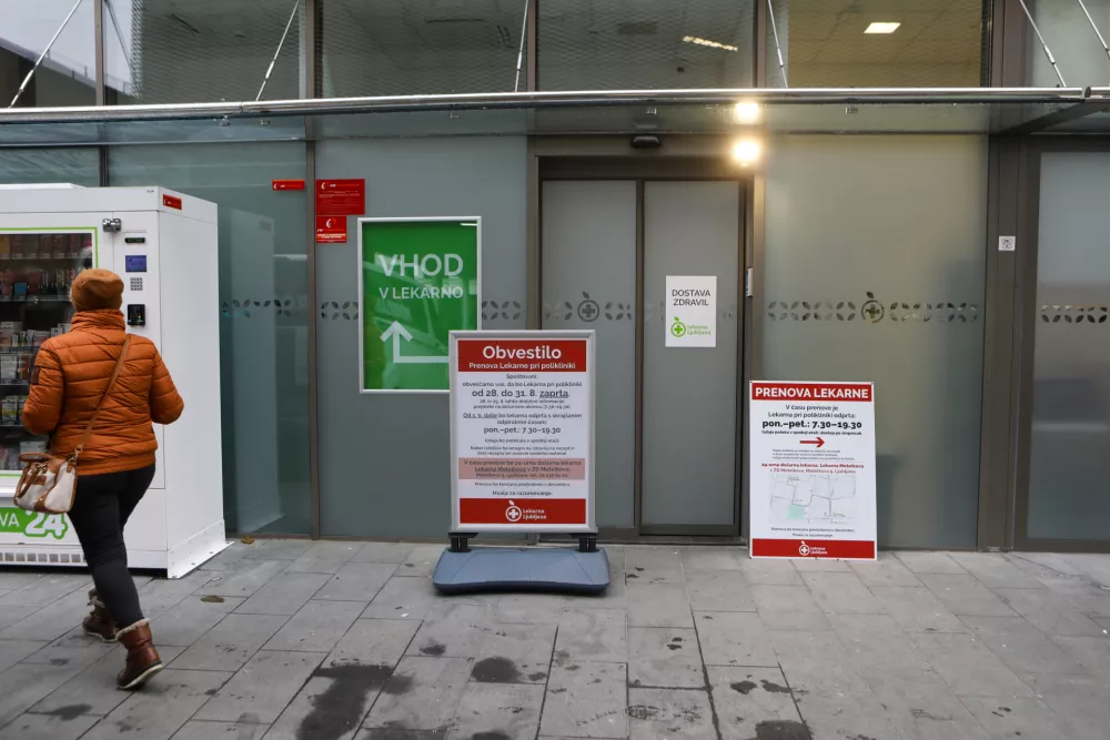 05.12.2025 - Lekarna Ljubljana dežurna lekarna, Njegoševa cesta Foto: Luka Cjuha