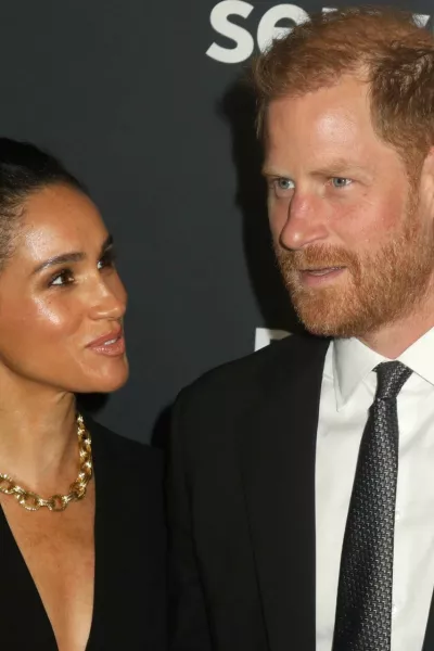 09 October 2025, US, New York: Duchess of Sussex Meghan Markle and Prince Harry, Duke of Sussex attend the 3rd Annual World Mental Health Day Gala held at Spring Studios in New York. Photo: Nancy Kaszerman/ZUMA Press Wire/dpa