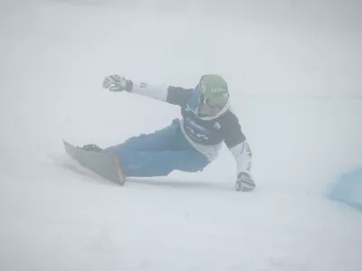 ﻿Tim Mastnak- Rogla Snowboard Cup 2014 - deskanje na snegu - svetovni pokal v paralelnem veleslalomu -   //FOTO: Bojan Velikonja