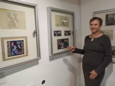 Estera Cerar, znamke, muzej po&scaron;te in telekomunikacij / Foto: Katja Petrovec