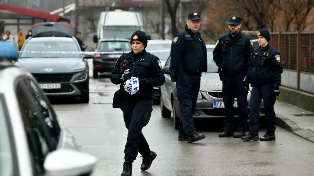 05.12.2025., Mursko Sredisce - Policijski ocevid u romskom naselju gdje je muskarac iz vatrenog oruzja pucao u dvije zene. Photo: Vjeran Zganec Rogulja/PIXSELL