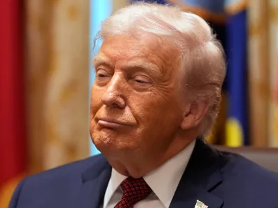 President Donald Trump listens during a roundtable on farm subsidies in the Cabinet Room of the White House, Monday, Dec. 8, 2025, in Washington. (AP Photo/Alex Brandon)