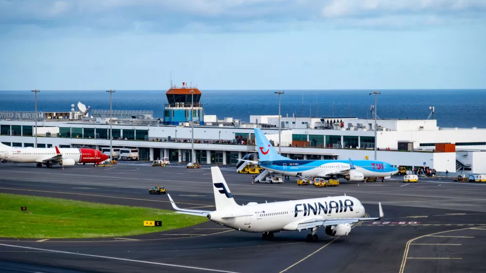 Letalo Finnair, družbe, ki se je najslabše odrezala, na letališču.