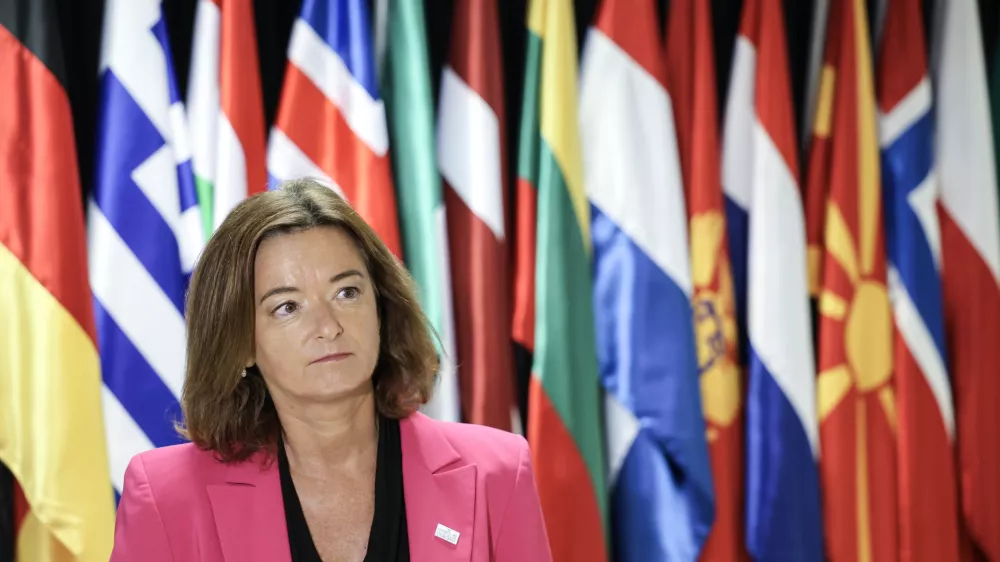 Tanja Fajon- 13.10.2025 - NATO - plenarno zasedanje Parlamentarne skupščine Nata, na katerem bo imel nagovor med drugim premier Robert Golob, osrednji govornik pa bo generalni sekretar zavezništva Mark Rutte//FOTO: Jaka Gasar