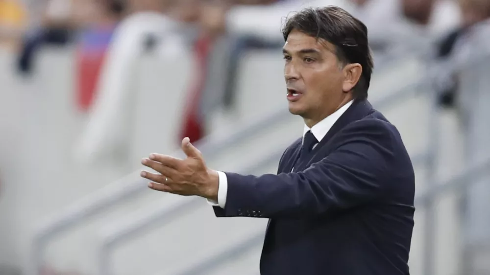 ﻿Soccer Football - World Cup - UEFA Qualifiers - Group H - Slovakia v Croatia - Tehelne pole, Bratislava, Slovakia - September 4, 2021 Croatia coach Zlatko Dalic reacts REUTERS/David W Cerny