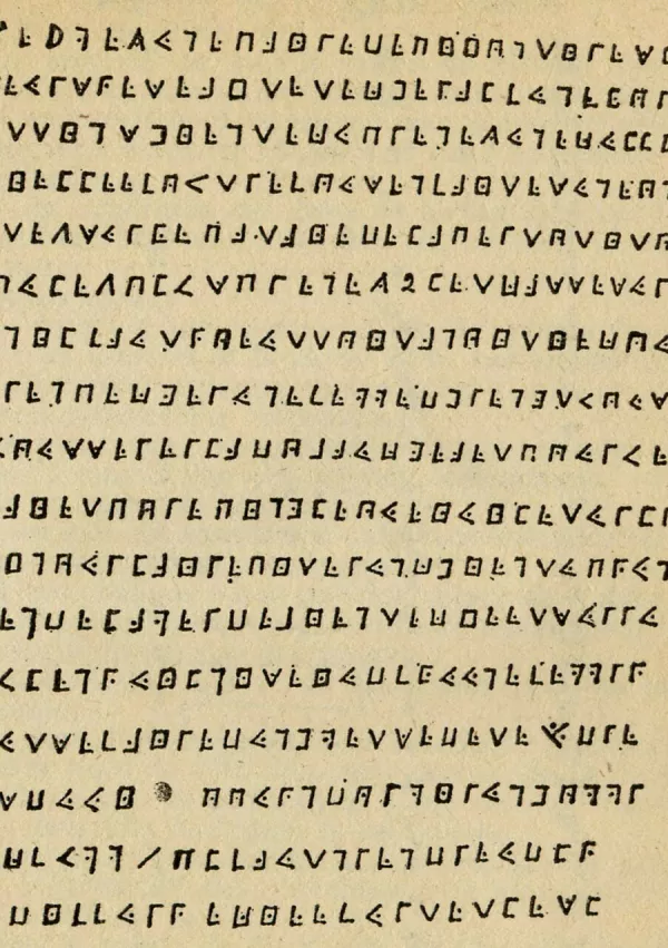 Kriptogram, ki razkriva lokacijo velikega zaklada / Foto: Wikipedia